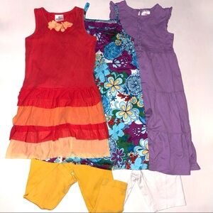Girls Hanna Andersson Sundresses Twirl Play Dresses Shorts lot size 130 8